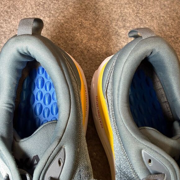 Hoka Bondi 8 Shoes Mens 13 Medium D Blue Yellow Sneakers 1123202 GBMS Cushion - Picture 6 of 8